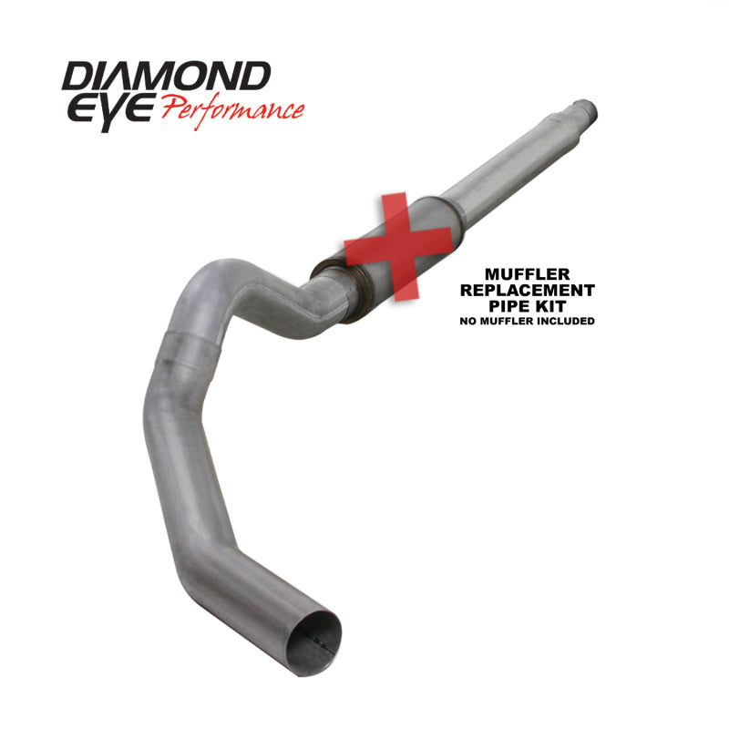 Diamond Eye KIT 5in CB MFLR RPLCMENT PIPE SGL AL: 03-07 FORD 6.0L F250/F350 K5344A-RP