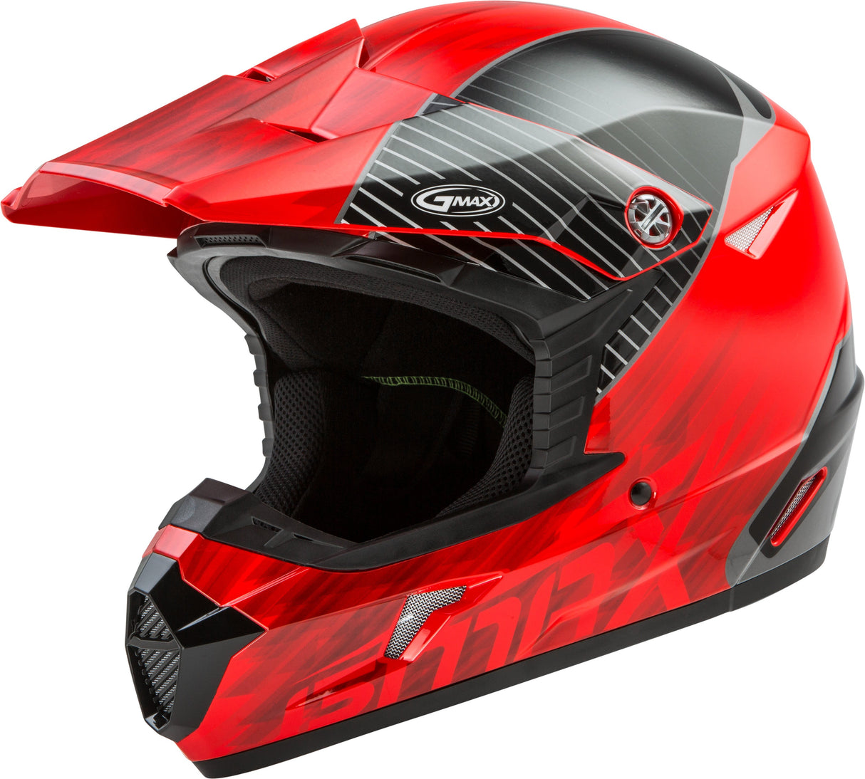GMAX Youth Mx-46y Off-Road Colfax Helmet Red/Black Ym G3463031