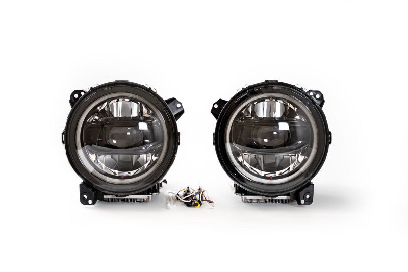 DV8 Offroad 18-22 Jeep Gladiator Wrangler LED Projector Headlights HLCJL-02