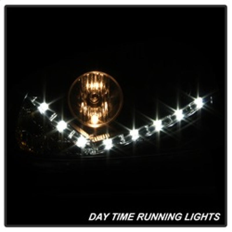 Spyder Volkswagen GTI 06-09/Jetta 06-09 Xenon/HID Model Only - DRL Black PRO-YD-VG06-HID-DRL-BK 5017529