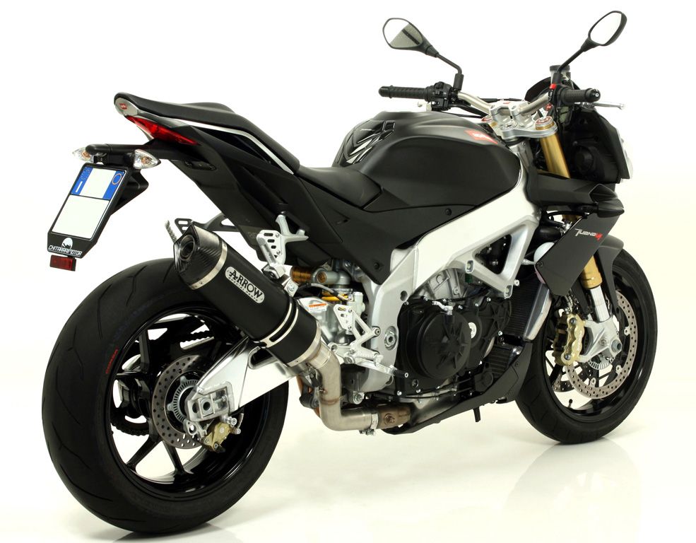 71744mk Arrow Aprilia Rsv4 15-18 Tuono V4 1100 15-18 Homologated Carbon Race-Tech Silencer With Carbon End Cap For Arrow Link Pipe