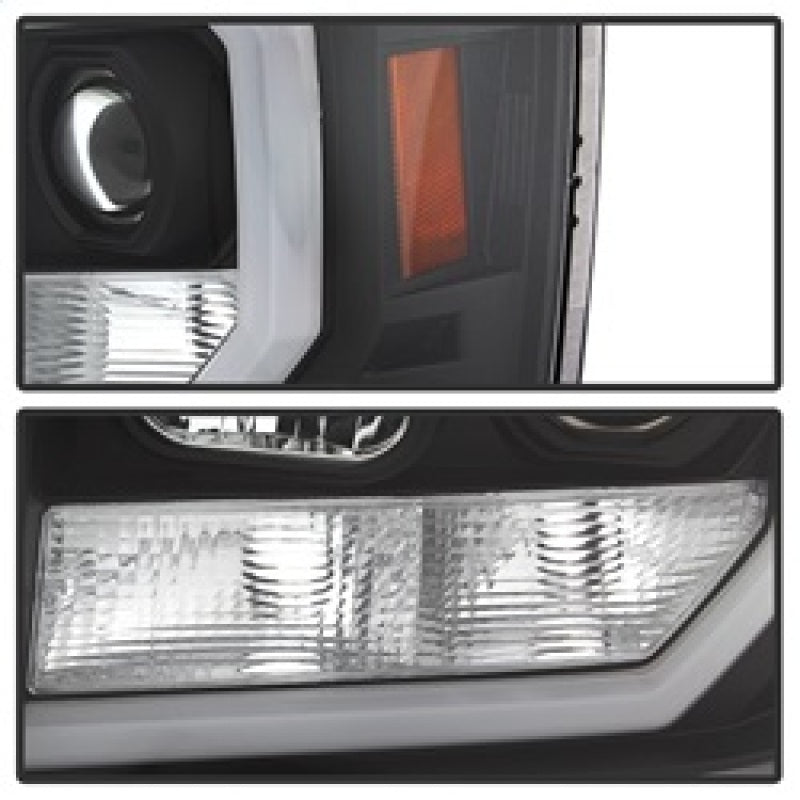 Spyder GMC Sierra 1500/2500/3500 07-13 V2 Projector Headlights- Black PRO-YD-GS07V2-LBDRL-BK 5083630