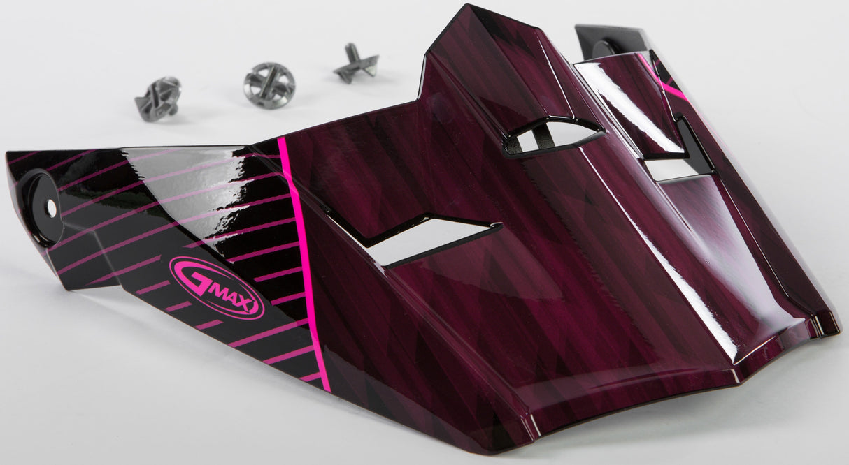 GMAX Visor W/Screws Colfax Mx-46 Black/Hi-Vis Pink Md-Xl G046882