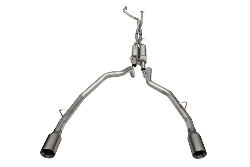 Corsa 21-22 Dodge Ram TRX Crew Cab Xtreme Catback Exhaust Dual Rear Gunmetal Tip 21189GNM