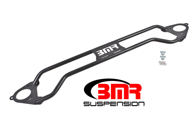 BMR 16-17 6th Gen Camaro Front Twin Tube Design Strut Tower Brace - Black Hammertone STB019H