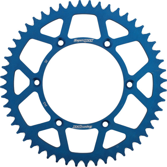 SUPERSPROX Rear Sprocket Aluminum 52t-520 Blu Yam RAL-245-52-BLU