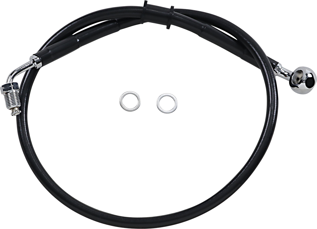 DRAG SPECIALTIES Línea de freno - +4" - Negro - Softail '18-'21 618604-4BLK