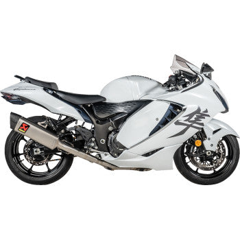 IN STOCK AKRAPOVIC Suzuki GSX 1300 R Hayabusa 2021- 2025 Racing Line Exhaust System - Titanium - S-S13R4-APLT