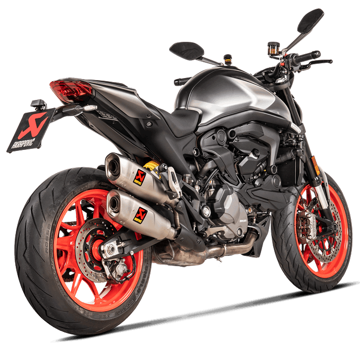 AKRAPOVIC Slip-On Line Muffler - Titanium Ducati Monster 937 / Plus 2022 -2023 S-D9SO17-HCQT 1811-4271