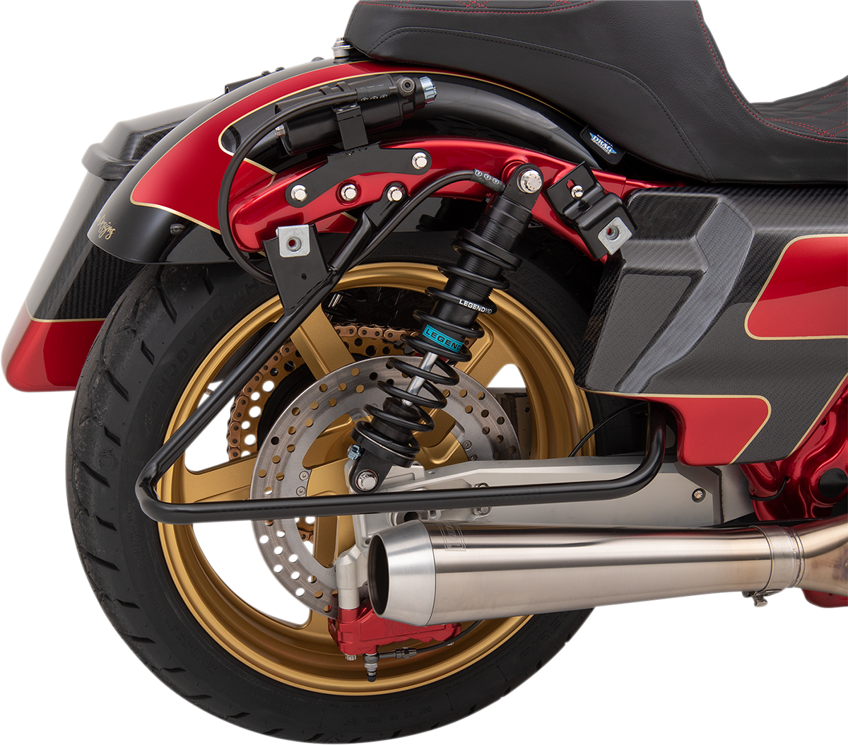 DRAG SPECIALTIES Soportes de soporte para alforjas - Cromado - 09-13FLT S77-0138