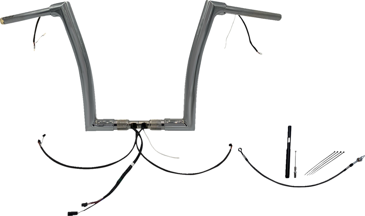 FAT BAGGERS INC. Handlebar Kit - Flat Top - 14" - Chrome 612914