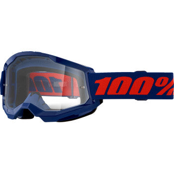 100% Strata 2 Goggle - Navy - Clear 50027-00021