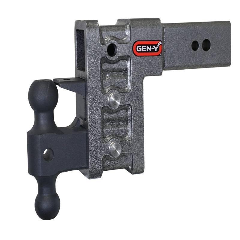 Gen-Y Mega Duty 3in Shank 6in Drop 3500lb TW 32K Hitch w/GH-0161 Dual-Ball/GH-0162 Pintle Lock GH-1723