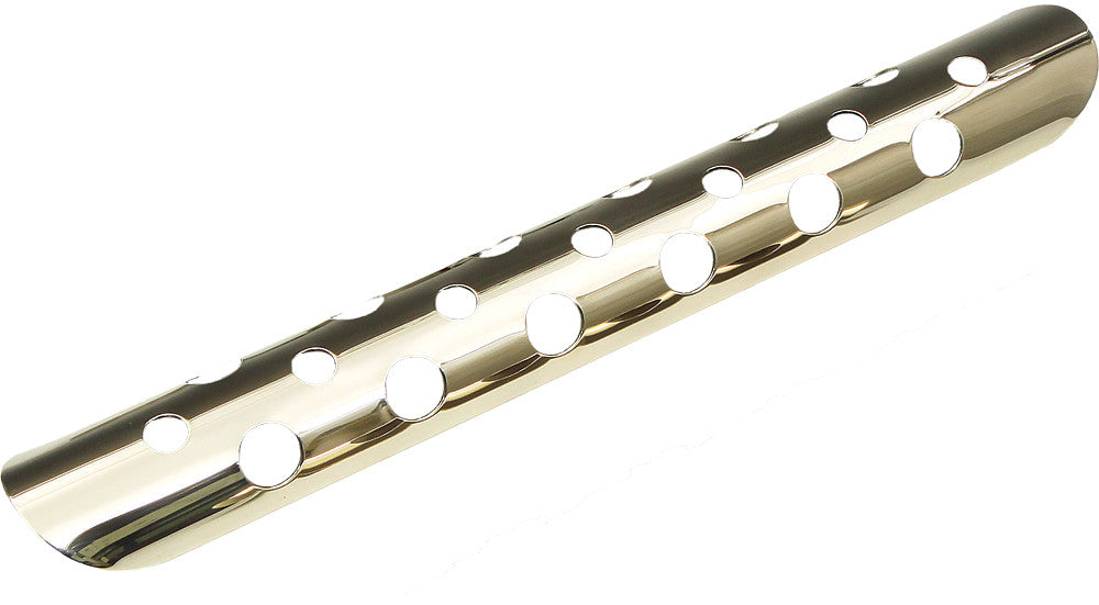 WEST-EAGLE Exhaust Heat Shield Lg Hole Brass 16" 4427-BR