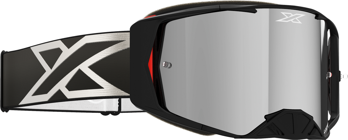 EKS BRAND Lucid Goggle Black Silver Silver Mirror 067-12005