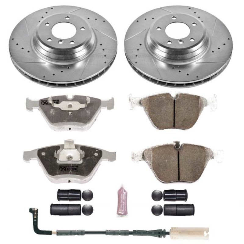 Power Stop 2009 BMW 335i xDrive Front Z26 Street Warrior Brake Kit K3015-26