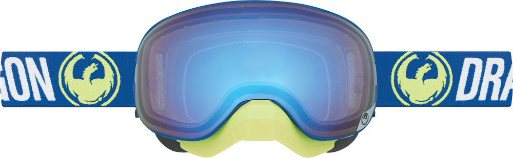 DRAGON X2 Goggle Flash Blue W/Yellow/Blue Ion & Orange Len 294587728692