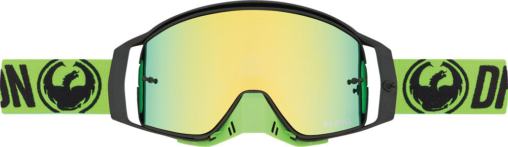 DRAGON Nfx2 Break Green Smoke Gold 10/Pk Tear-Off/Lens Shield 298616030798