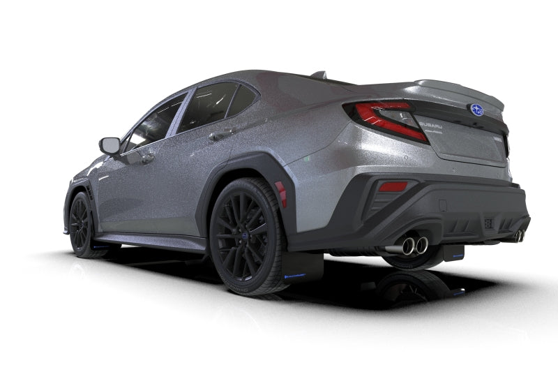 Rally Armor 2022 Subaru WRX Black UR Mud Flap w/ Blue Logo MF92-UR-BLK/BL