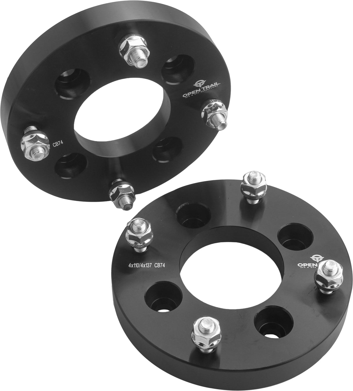 OPEN TRAILWheel Spacer Adapter 1" 4/110 To 4/137 10mm X 1.25mmAC-06687-1BK