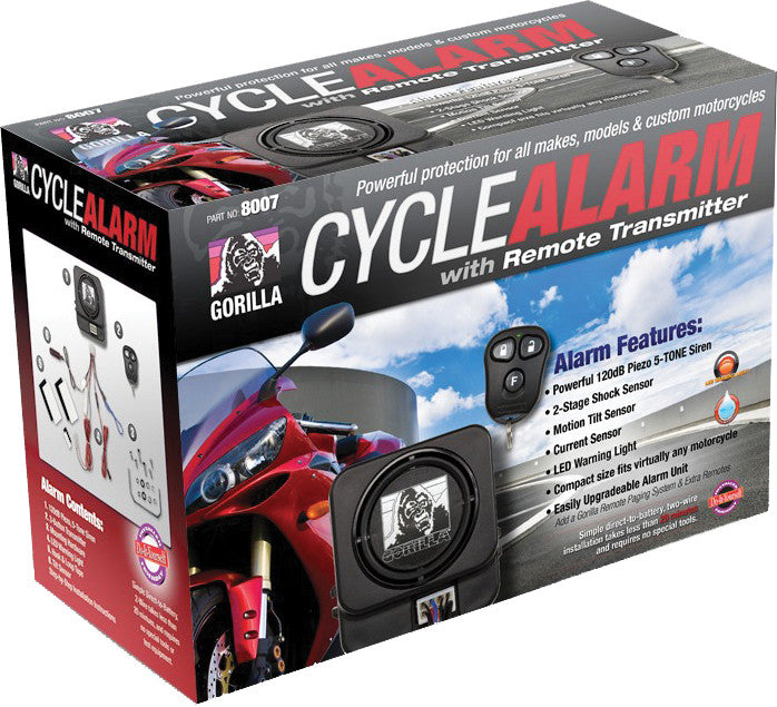 GORILLA 2-Way Paging System For Cycle Alarm W/Remote Transmitter 1018