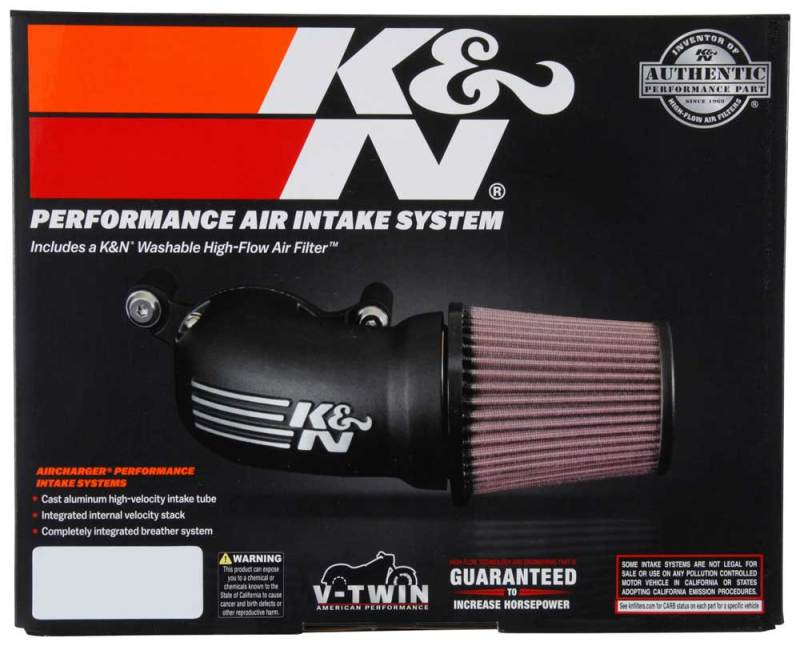 K&N 08-17 Harley Davidson Touring Models Performance Air Intake System 57-1134