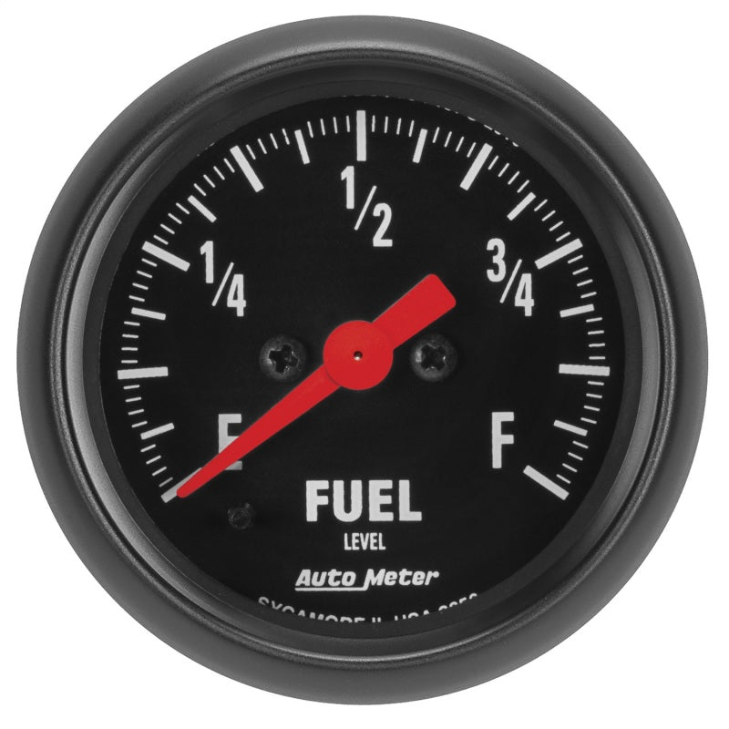 Autometer Z Series 0-280Ohm 2-1/16in. Programmable Fuel Level Gauge 2656