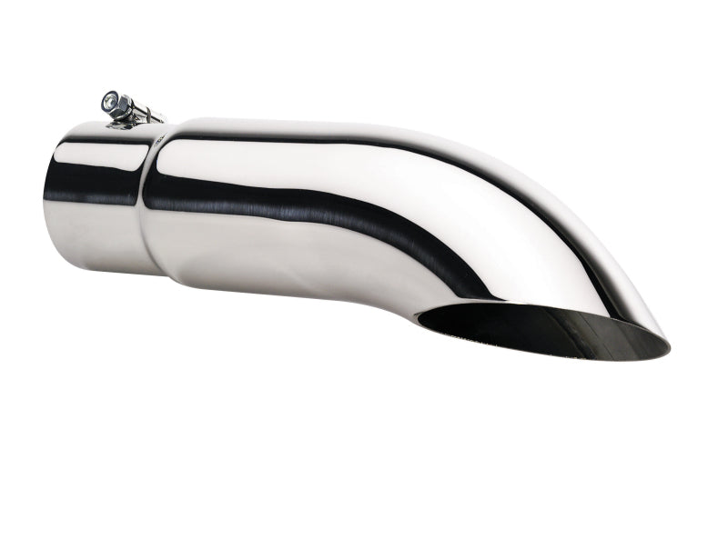 Gibson Turn Down Slash-Cut Tip - 4in OD/3.5in Inlet/12in Length - Stainless 500388