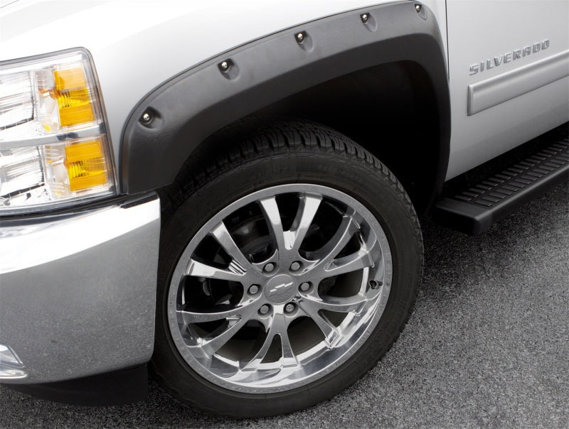 Lund 99-07 Chevy Silverado 1500 RX-Rivet Style Textured Elite Series Fender Flares - Black (4 Pc.) RX103T