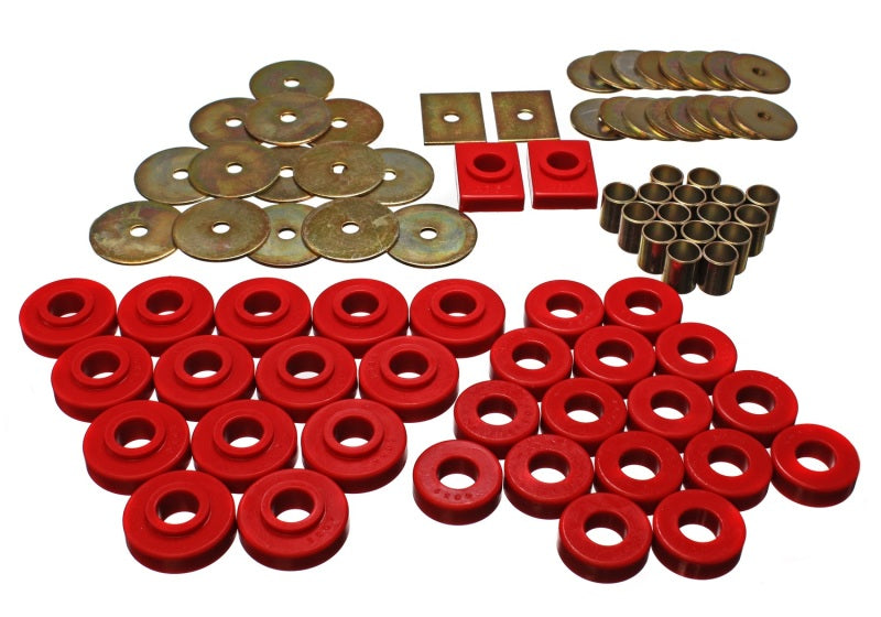 Energy Suspension Gm Body Mount Set - Red 3.4120R