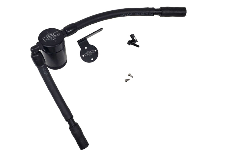 J&L 16-19 Ford Escape 1.5L EcoBoost Passenger Side Oil Separator 3.0 - Black Anodized 3053P-B