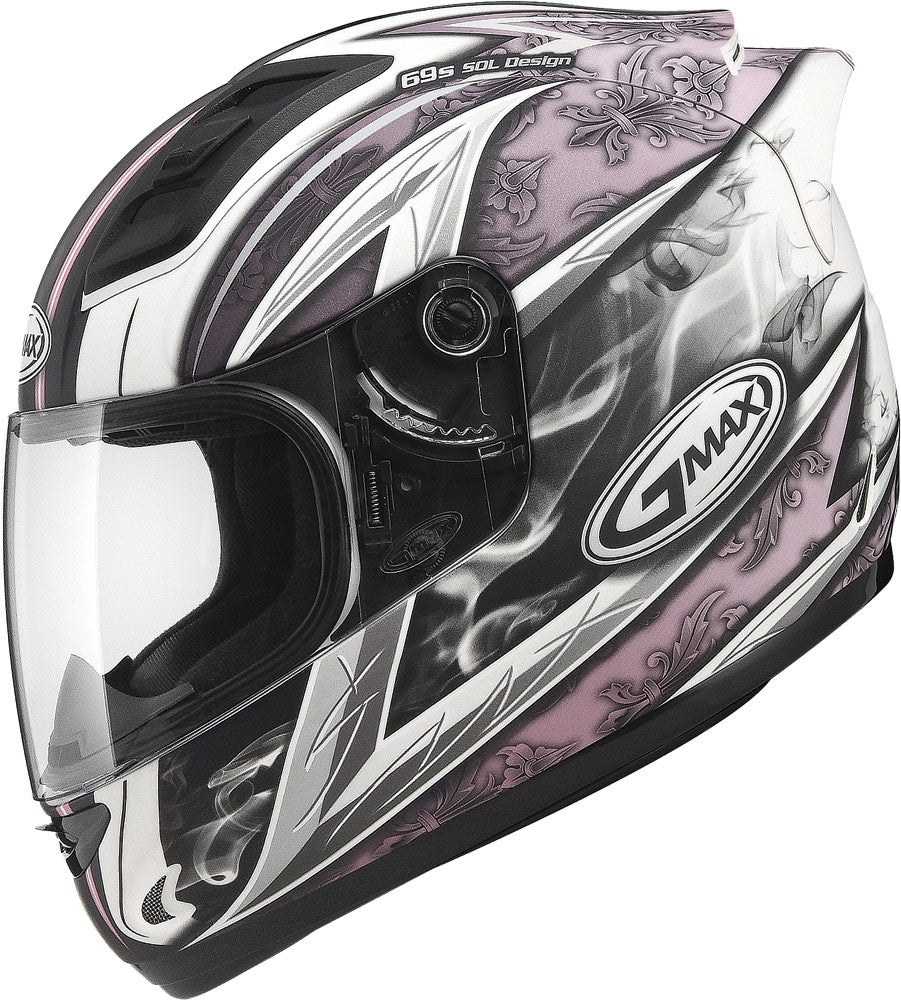 GMAX Gm-69 Full-Face Crusader Ii Helmet Matte White/Pink Xs G7691403 TC-14