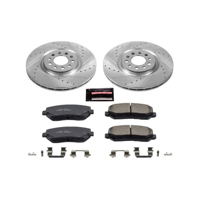 Power Stop 15-17 Chrysler 200 Front Z23 Evolution Sport Brake Kit K6538