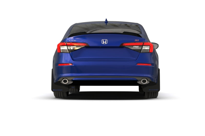 Rally Armor 2022 Honda Civic (Incl. Si/Sport/Touring) Black UR Mud Flap w/ Grey Logo MF90-UR-BLK/GRY