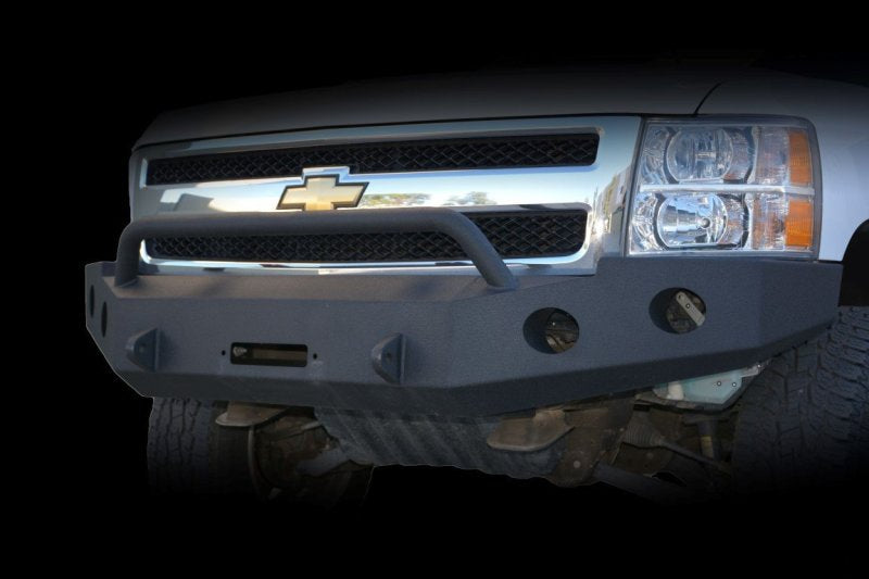 DV8 Offroad 07-13 Chevrolet Silverado 1500 Front Bumper - Black Powdercoat FBCS1-01