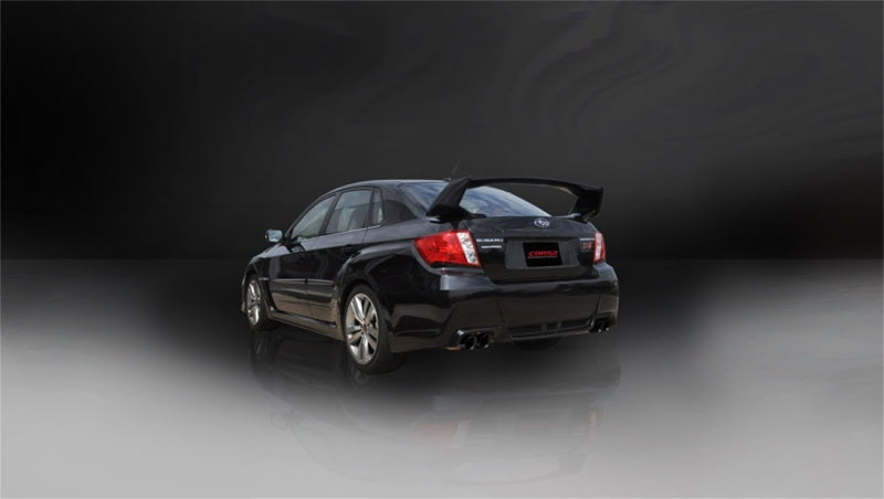 Corsa 11-13 Subaru Impreza Sedan STI 2.5L Turbo Manual Black Sport Cat-Back Exhaust 14863BLK