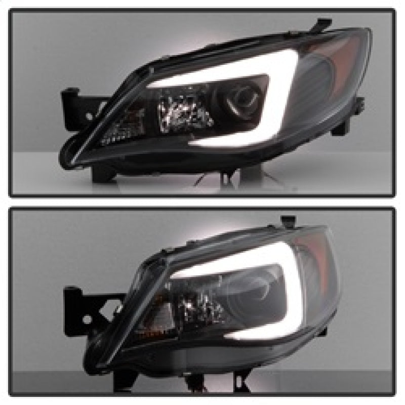 Spyder Subaru WRX 08-09 Projector Headlights - Halogen Model Only - Black PRO-YD-SWRX08-LBDRL-BK 5083944