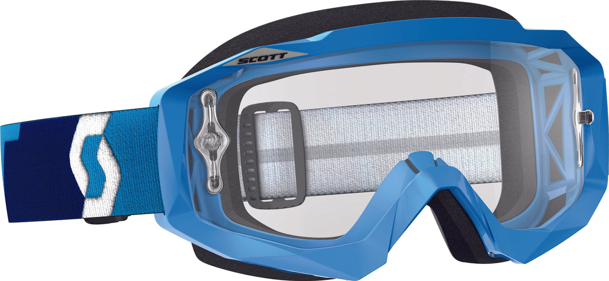 SCOTT Hustle Mx Goggle Blue W/Clear Works Lens 246430-0003113