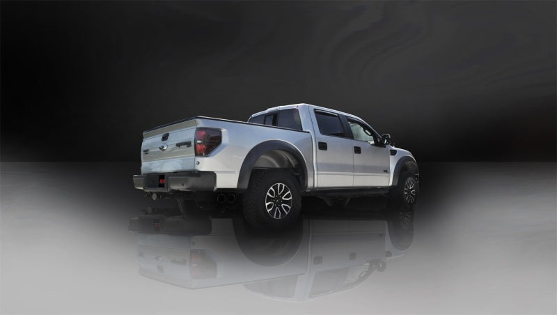 Corsa 11-13 Ford F-150 Raptor 6.2L V8 Black Sport Cat-Back Exhaust 14387BLK