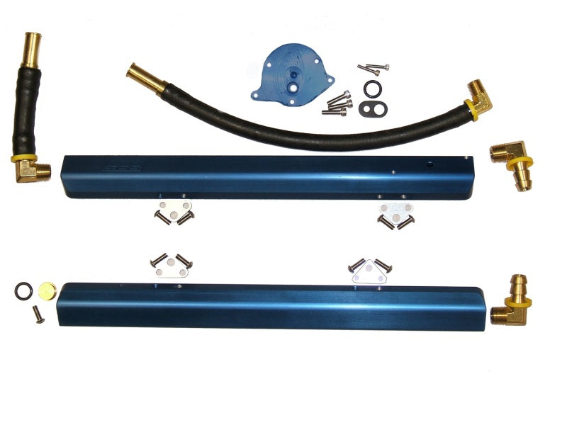 BBK 86-93 Mustang 5.0 High Flow Billet Aluminum Fuel Rail Kit 5010