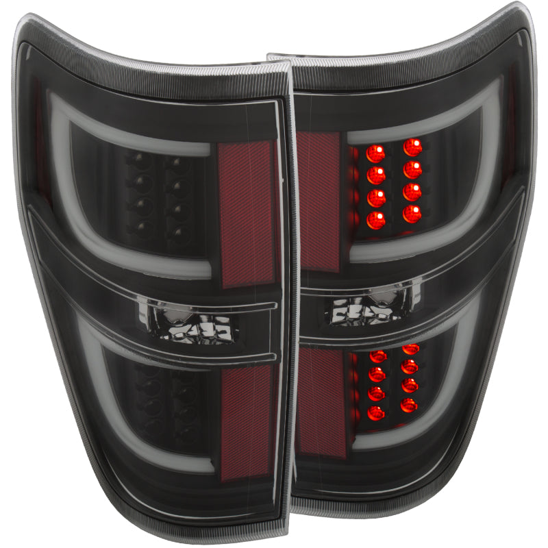 ANZO 2009-2013 Ford F-150 LED Taillights Black 311257