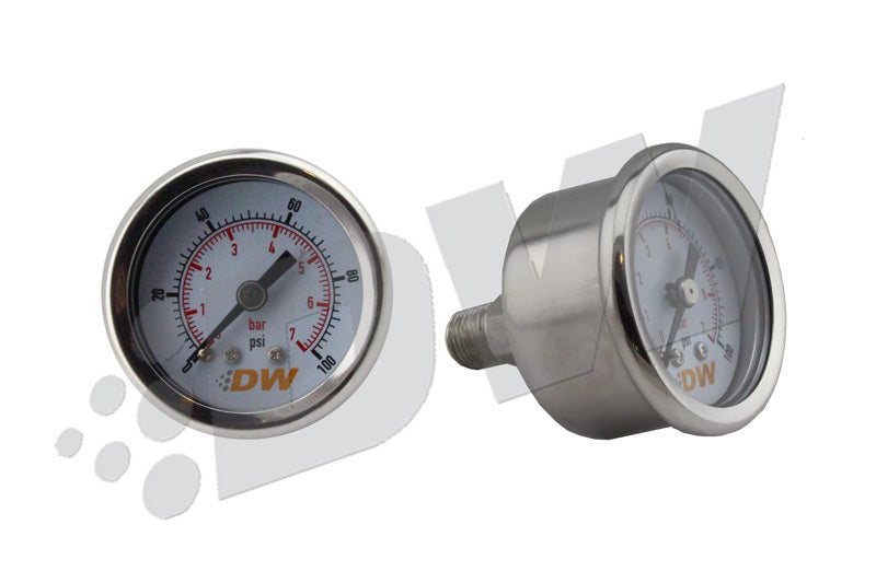 DeatschWerks 0-100 PSI 1/8in NPT Mechanical Fuel Pressure Gauge 6-01-G