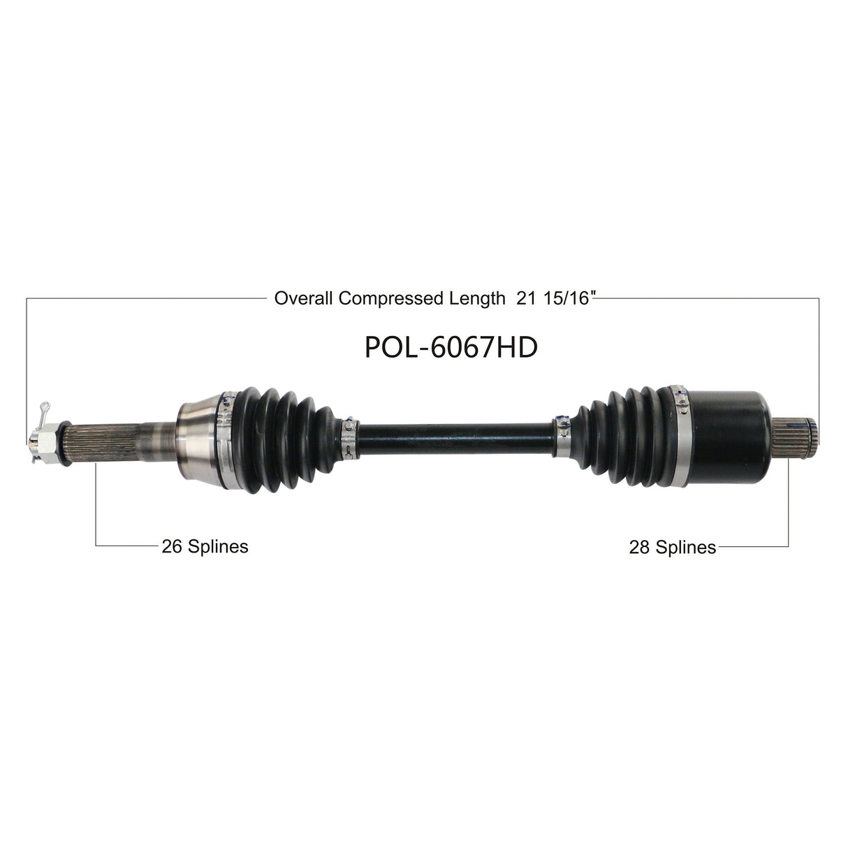 OPEN TRAILHd 2.0 Axle RearPOL-6067HD