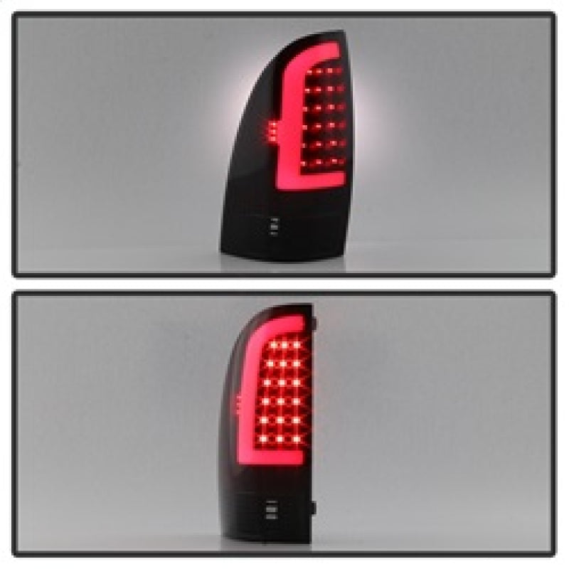 xTune 05-15 Toyota Tacoma (Excl LED Tail Lights) LED Tail Lights - Blk Smk (ALT-ON-TT05-LBLED-BSM) 9038556