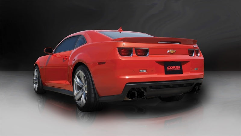 Corsa 12-13 Chevrolet Camaro Coupe ZL1 6.2L V8 Black Sport Cat-Back + XO Exhaust 14971BLK