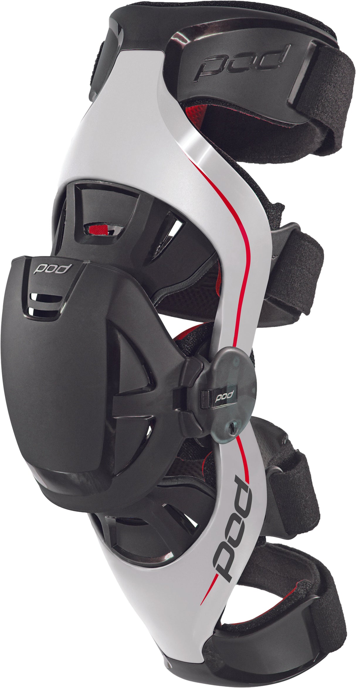 POD K4 Premium Knee Brace (Lt) Grey/Red M-L K4014-595-MD/LG