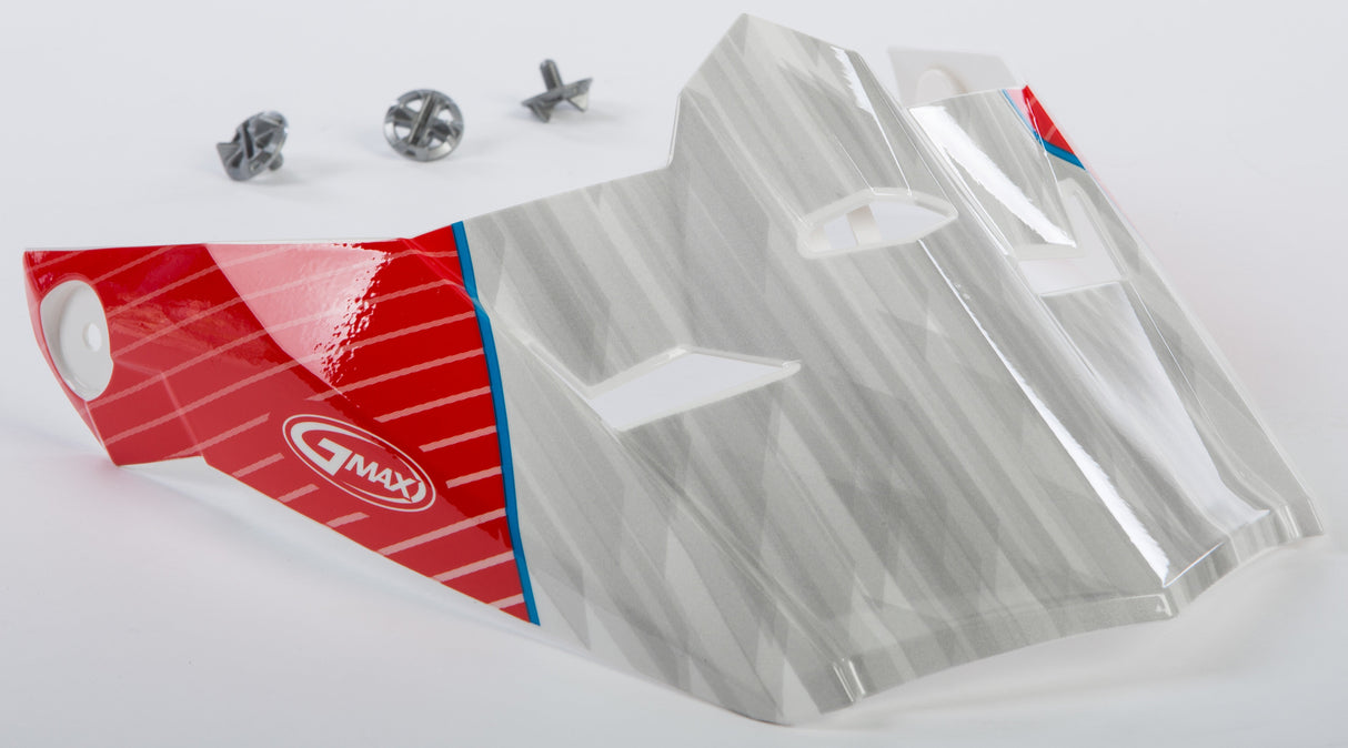 GMAX Visor W/Screws Colfax Mx-46 White/Red/Blue Xs-Sm G046869