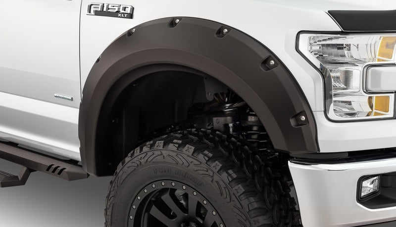 Bushwacker 09-14 Ford F-150 Styleside Max Pocket Style Flares 2pc 67.0/78.8/97.4in Bed - Black 20072-02