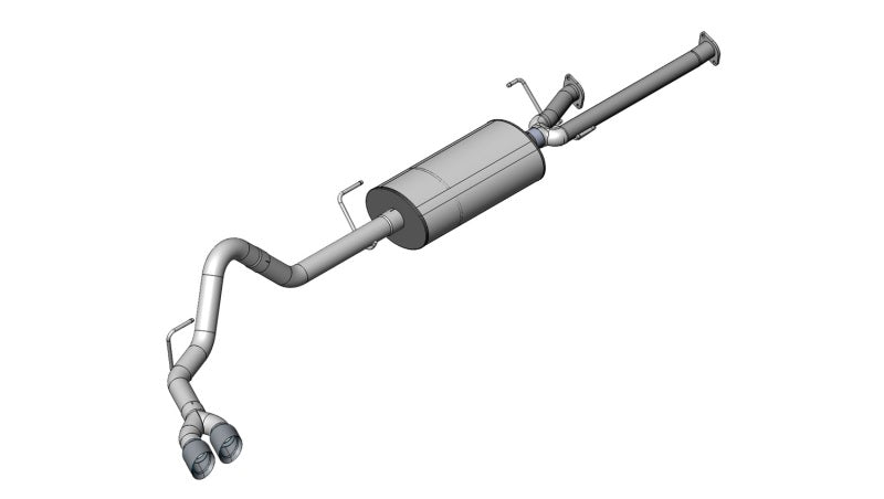 Corsa 11-14 Toyota Tundra Double Cab/Crew Max 5.7L V8 Polished Sport Cat-Back Exhaust 14916
