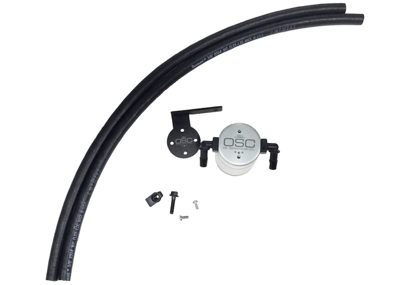 J&L 13-18 Ford Escape 2.0 EcoBoost 2.0 Oil Separator 3.0 Passenger Side - Clear Anodized 3038P-C